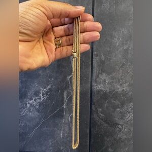 18k solid gold Cuban link or Japan style chain 22 inches (unisex)